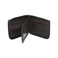 thumbnail image 2 of Mens Leather Zip Around Bifold ID Wallet, Brown, 2 of 2