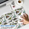 thumbnail image 4 of Long Mouse Pads for Desk,Colorful Realistic Dinosaurs Pattern Desk Mats on Top Of Desks, Desk Mouse Pad Extra Large with 3mm Non-Slip Base and Stitched Edge for Gaming,Office,Work,Home 35.4"x15.7", 4 of 6