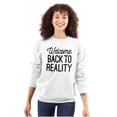 thumbnail image 3 of Welcome Back Reality Attitude Gym Unisex Plus Fleece Graphic Sweatshirt Brisco Brands 4X, 3 of 5