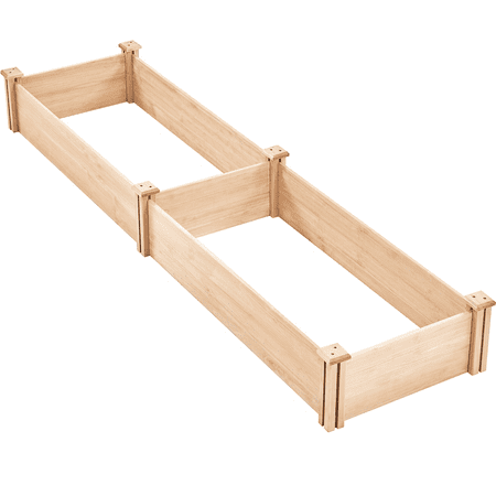 Alden Design Wooden Raised Garden Bed Planter Box for Patio Yard,Natural Wood