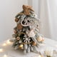 thumbnail image 2 of Árboles de Navidad, árbol de Navidad, fiesta, accesorios artificiales, cena, hogar, mesa, paisaje, 16" con decoración marrón, 2 of 7