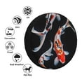 thumbnail image 4 of Rateoe Tricolor Koi Fish Trio Pattern Tire Cover Wheel Protectors Weatherproof Wheel Covers Universal Fit for Trailer Rv SUV Truck Camper Travel Trailers Accessories-16 inch, 4 of 6