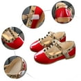 thumbnail image 6 of UngA Toddler Girl Dress Shoes Toddler Girl Sandals Flower Girl Dress Shoes Open Toe Little Kid Summer Flats Flower Girl Sandals(Red,Size 7), 6 of 6