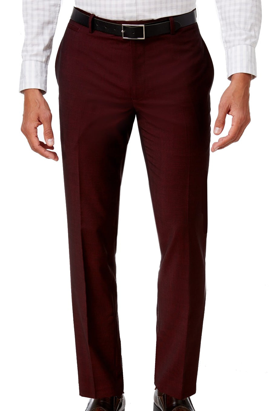 Men's Formal Dress Slim Fit Business Casual Pants Straight Work wear Trousers D
