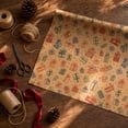 thumbnail image 5 of YFTDEF Vintage Christmas Kraft Wrapping Paper, Assorted Holiday Designs, Eco-Friendly Thick Paper, Perfect for Gift Wrapping and Crafts, Ideal for Christmas and Special Occasions, 5 of 7