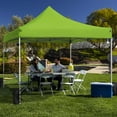 thumbnail image 3 of Lacoo 10' x 10' Pop-up Canopy with Straight Legs Wedding Party Tent Folding Gazebo Beach Canopy with Carry Bag,Green, 3 of 7