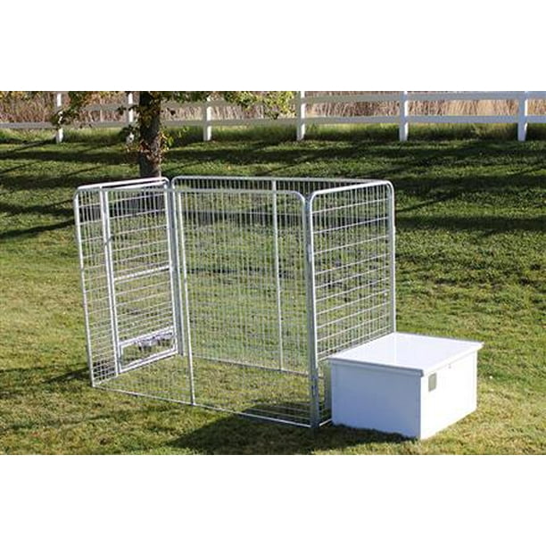 K9 Condo 4' X 8' Basic Dog KennelRun & Dog House Combination Walmart