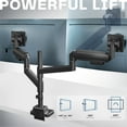 thumbnail image 6 of VIVO Pneumatic Dual Ultrawide Computer Monitor Desk Mount with Extension Pole, 6 of 8