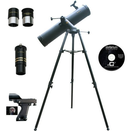 Cassini - Tracker Series 135mm Reflector Telescope - Black