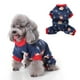thumbnail image 1 of Pijamas navideños para perros Ropa para mascotas Disfraces navideños para perros Monos para cachorros (azul marino), 1 of 6