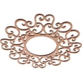 thumbnail image 2 of 18"OD x 6 7/8"ID x 1/4"T Reims Wood Fretwork Pierced Ceiling Medallion, Cherry, 2 of 3