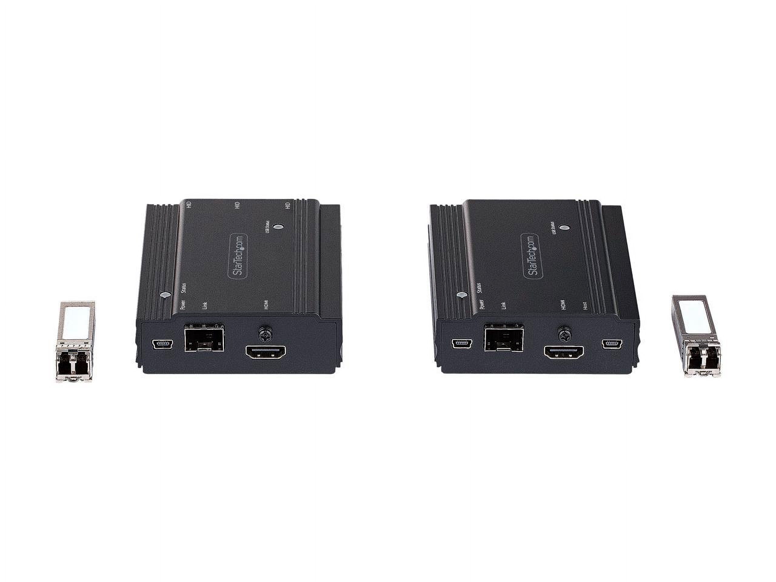 StarTech.com 4K HDMI KVM Extender over Fiber, HDMI Video & USB over Fiber, up to 984ft/300m (MultiMode), 10G MMF SFP+ Modules