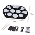 thumbnail image 4 of Portable Electronic Drum Pad Kit Silicon Foldable with Stick, 4 of 4