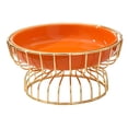 thumbnail image 1 of Inteprter Bandeja naranja brillante Bandeja de frutas de estilo del norte de Europa Diseño simple Recipiente de almacenamiento de placa de caramelo de Organizadores de utensilios de cocina No.2 Inteprter HA025819-02, 1 of 1