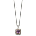 thumbnail image 2 of Finest Gold Sterling Silver with 14K Polished Amethyst Necklace, 2 of 5