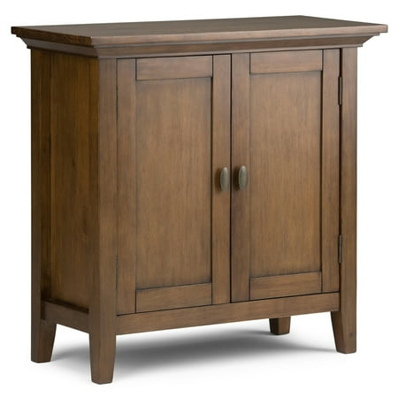 Simpli Home - Redmond Low Storage Cabinet - White