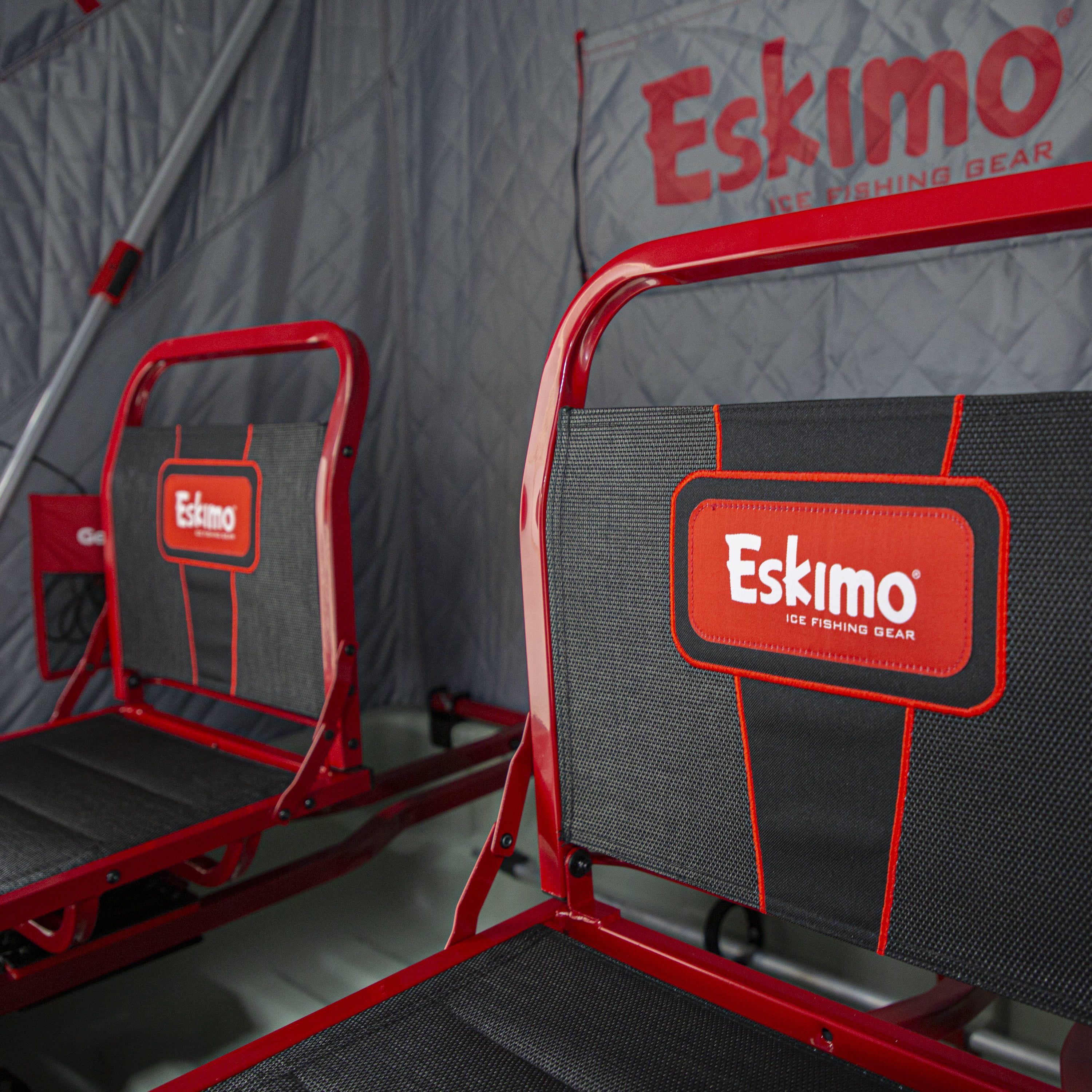 Eskimo 38500 Eskape 2800 Ice Fishing Flip Shelter with Two Side Doors, 2  Person 