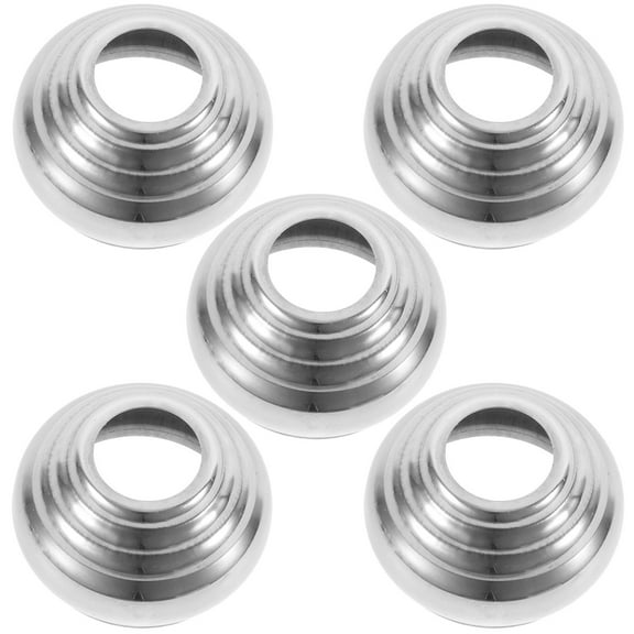 LOLIPPYY 5Pcs Silver Stainless Steel Gazing Globe Stand Practical Garden Sphere Holder