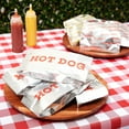 300Pcs Disposable Foil and Paper Hot Dog Holders and Hamburger