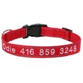 thumbnail image 1 of Collar de identificación de perro personalizado personalizado, collar de teléfono con nombre de mascota bordado MFZFUKR CPB-US-XAH126-2, 1 of 5