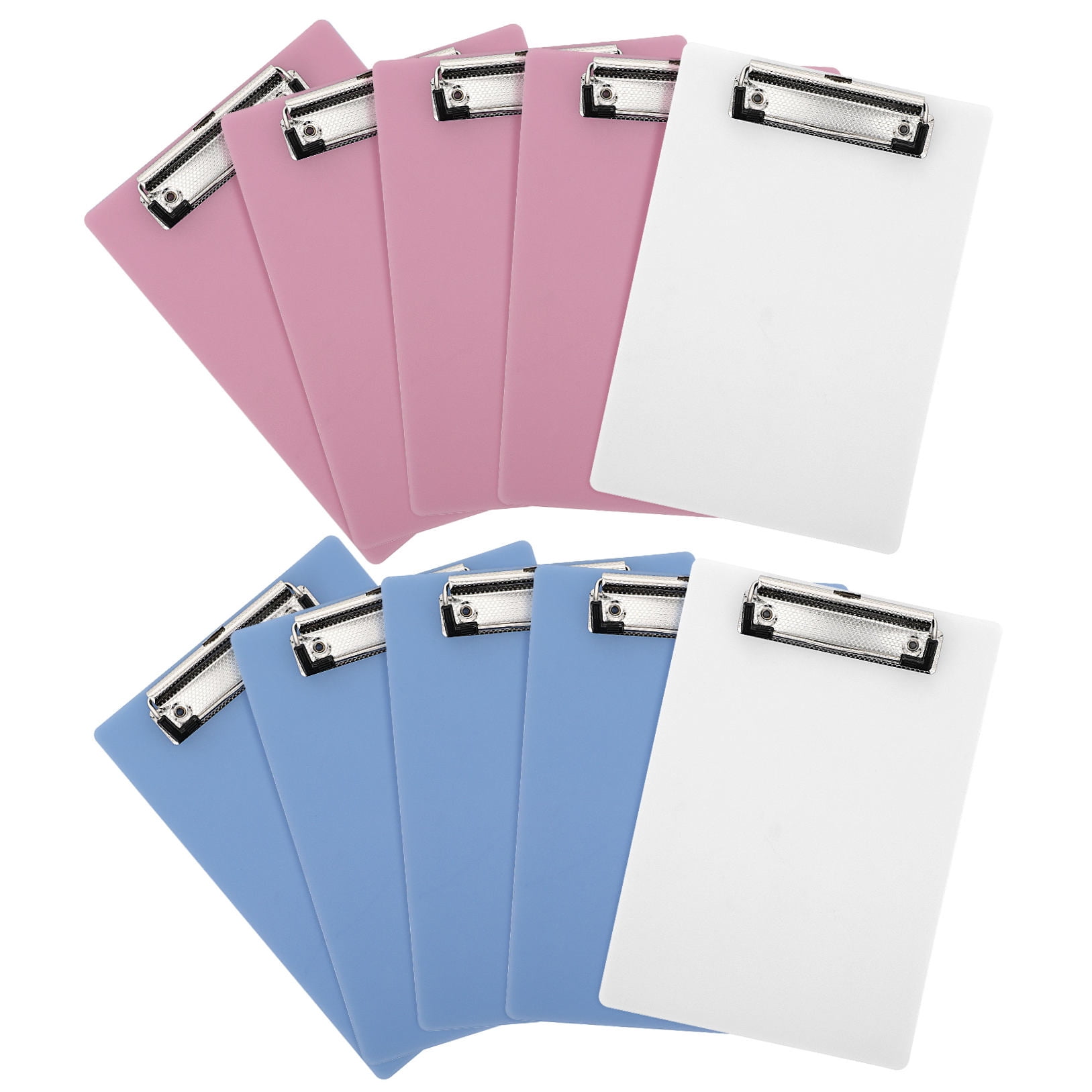 GOOHOCHY 10Pcs High Profile Clipboard Plastic Assorted Color Memo Holding for Students