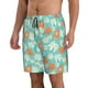 thumbnail image 2 of Balery Cute Sloth on Floral Tree Traje de Baño Estilo Hawaiano para Hombre, Shorts de Secado Rápido con Bolsillos-3X-Large, 2 of 6