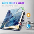 thumbnail image 3 of Fintie Case for Samsung Galaxy Tab S8+/S8 Plus 2022/S7 FE 2021/S7 Plus 2020 12.4 inch Tablet, Multi-Angle Stand Cover with Pocket Auto Wake/ Sleep , Built-in S Pen Holder, Ocean Marble, 3 of 8