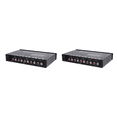 thumbnail image 2 of 2X 7-Band Car Audio Equalizer, Adjustable 7 Bands EQ Amplifier Graphic Equalizer with CD/AUX Input Select Switch,Black, 2 of 10