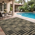 thumbnail image 6 of KUETH 6' x 9' Outdoor Rug Waterproof Camping Patio Rug Boho Geometric Reversible Outdoor Plastic Carpet for RV Blcony Picnic Porch，Black&Beige, 6 of 9