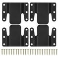 thumbnail image 1 of Mistaha Thickened Sectional Sofa Connector Set with 24 Screws - Metal Couch Fasteners for Firm Installation - Universal Interlocking Clips for Sofas and Chairs, 1 of 6