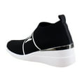 thumbnail image 3 of DKNY Phebe Women's Fashion Sneakers Black/White Size 8 M, 3 of 8