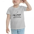 thumbnail image 3 of I'm A Pilot To Save Time Lets Just Assume That I'm Never Wrong Cute Toddler T-Shirts for Boys Girls (Gray, 4T), 3 of 5