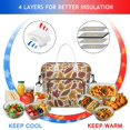thumbnail image 4 of Autumn Fall Leaves Pattern Womens Lunch Box for Work,Insulated Large Lunch Bag for Tween and Teen,Loncheras Para Mujer,Leakproof Adult Lunch Bag for Work,Beach,Travel,Picnic,Camping, 4 of 7