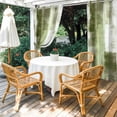 thumbnail image 6 of Outdoor Curtains for Patio Waterproof, Abstract Sage Green Checkered Grommet Gazebo Curtains Drapes for Porch, Pergola,Backyard,Outside, 2 Privacy Panels 54 x 108 Inch, Modern Watercolor Art, 6 of 9