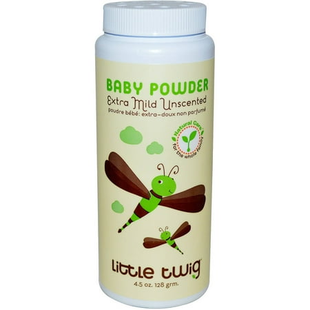 Little Twig Extra Mild Unscented Baby Powder, 4.5 oz