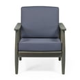 thumbnail image 7 of GDF Studio Emmry Outdoor Acacia Wood Club Chair, Gray and Dark Gray, 7 of 7