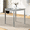 Silver Gray, variant on PAPROOS Wooden Dining Table, Square Counter Height Kitchen Table for Small Space, Solid Acacia Wood Dinner Table for 4, Walnut(Only Table)
