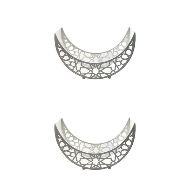 Wosthever de servicio en forma de luna, elegante, decorativo, de Color sólido, que no se decolora, antióxido, banquete, fiesta, de boda, Type3 NO3