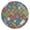 Multicolor Ethnic Geometric-2, variant on Multicolor Ethnic Geometric Patchwork Pattern Round Fitted Tablecloth with Elastic Edge,Dining Table Cover Waterproof,Outdoor Round Tablecloth for Camping,Dining,Indoor and Outdoor