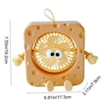 thumbnail image 3 of Kieccall Desktop Square Portable Fan 3 Speed Adjustable Mini Cooling Fan for Home Office Study Summer Use, 3 of 6