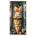 thumbnail image 2 of HongHeng Happy Easter Door Cover Bunny Banner Large Fabric Colorful Spring Welcome Decoration for Easter Party Photo Booth Background Favor Supplies, 35 x 70 Inches, 2 of 6