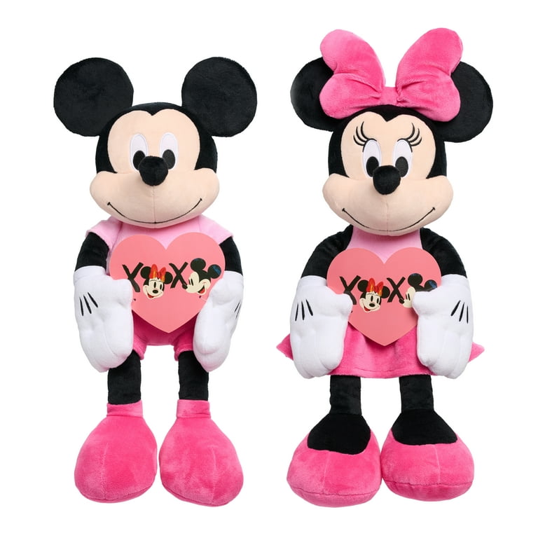 Disney Valentine's Large Plush Minnie Mouse, 19-inch Stuffed