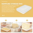 thumbnail image 5 of OHOIOLLA 2Pcs Dumpling Storage Box for Freezer with Rectangular Shape and Transparent Color, 5 of 8