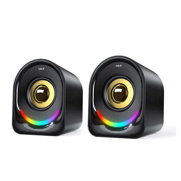 Bocinas Altavoz Para Pc Portátil Y De Escritorio Lab.G, Negras