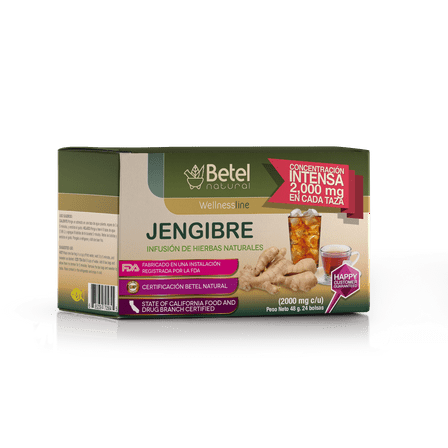 Jengibre Tea/Ginger Tea by Betel Natural - Amazing Gastric Support