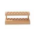 thumbnail image 3 of Portalápices de madera resistente con 15 ranuras para escritorio, ideal para el hogar, el dormitorio y la oficina., 3 of 9