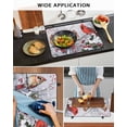thumbnail image 5 of Large Induction Cooktop Protector Mat Christmas Cardinal Stove Top Covers for Electric Stove, Winter Farmhouse Red Bird Berry Needle Decorative Stove Burner Cover Mats, Glass Top Stove Cover, 5 of 7