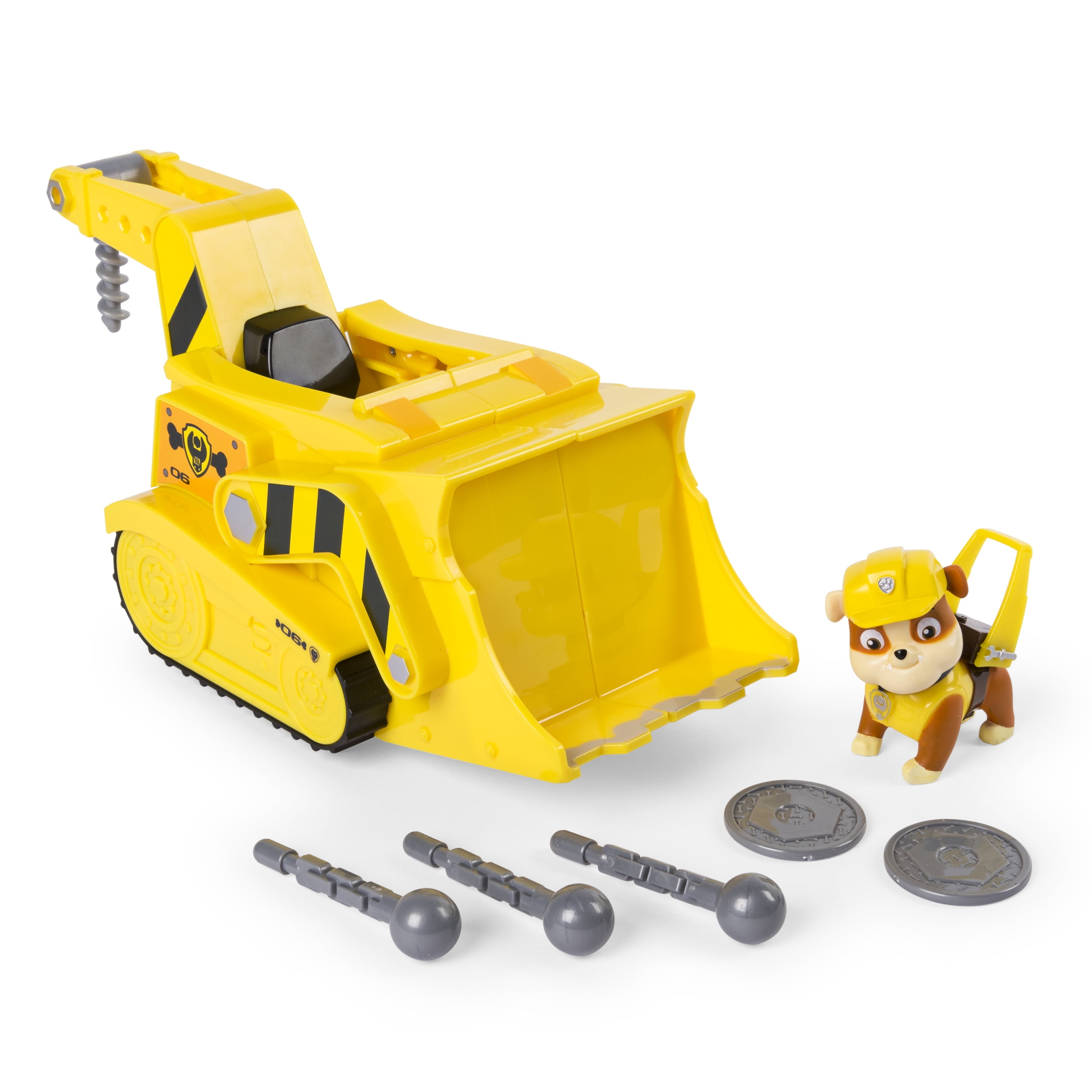 for Ages 3 & Up Spin Master 20101489 Rubble’s Ultimate Rescue Bulldozer with Moving Scoop & Lift-Up Dump Bed Paw Patrol Ultimate Rescue