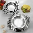 thumbnail image 3 of EeaseCA Household Cooking Pot Multi-function Stainless Pot Convenient Shallow Pot Home Supply, 3 of 7