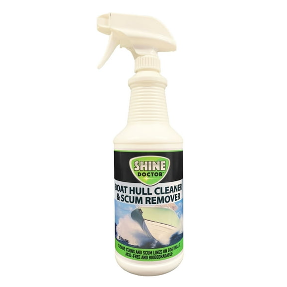 Shine Doctor Boat Hull Cleaner 32 oz. - Removes Stains and Scum Lines on Boat Hulls. Biodegradable & Environmentally Friendly!